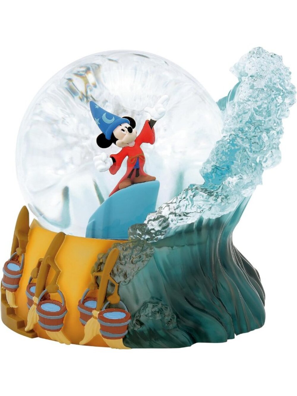 Disney Sorcerer Mickey Mouse 85th Anniversary Water Globe, 5.5 Inch Collectible